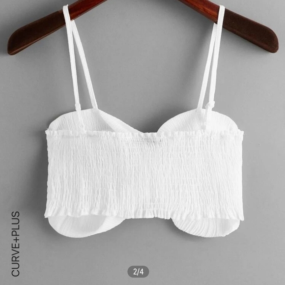 Plus Twist Front Shirred Cami Top - Picture 2 of 3